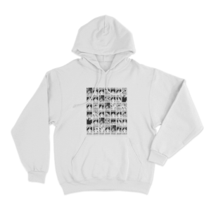 Death Grid Unisex Hoodie White