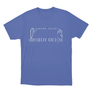 Distorted Death Grips Logo Unisex T Shirt Blue
